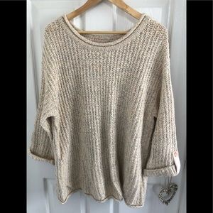 Anthropology Large Cotton Summer Sweater